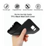 Soft Silicone Mobile Back Cover Compatible with Vivo V30 Pro (Plain Black)