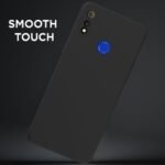 Realme 3 Back Cover Soft Matte Liquid Silicone TPU | Camera Protection | Shockproof Slim Back Case for Realme 3 (Black)