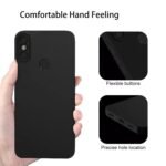 Mi Redmi Note 6 Pro Back Cover Soft Matte Liquid Silicone TPU | Camera Protection | Shockproof Slim Back Case for Mi Redmi Note 6 Pro (Black)