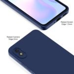Mi Redmi 9A / 9i / 9A Sport Back Cover Soft Matte Liquid Silicone TPU | Camera Protection | Shockproof Slim Back Case for Mi Redmi 9A / 9i / 9A Sport (Blue)