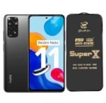 Premium Edge to Edge Super X Tempered Glass Screen Protector for Redmi Note 11 -  (Black)
