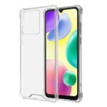 Transparent Case (Hard Back & Soft Bumper Cover) with 8 Foot Drop Porotection for Redmi Mi 10A