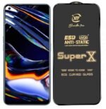 Super X Tempered Glass Screen Protector for Realme 7 Pro (Black) - (Pack of 2)