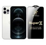Super X Tempered Glass Screen Protector for Apple IPhone 14 Pro Max (Black) Pack of 2