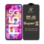 Premium Edge to Edge Super X Tempered Glass Screen Protector for Samsung Galaxy F41 (Black) Pack of 2
