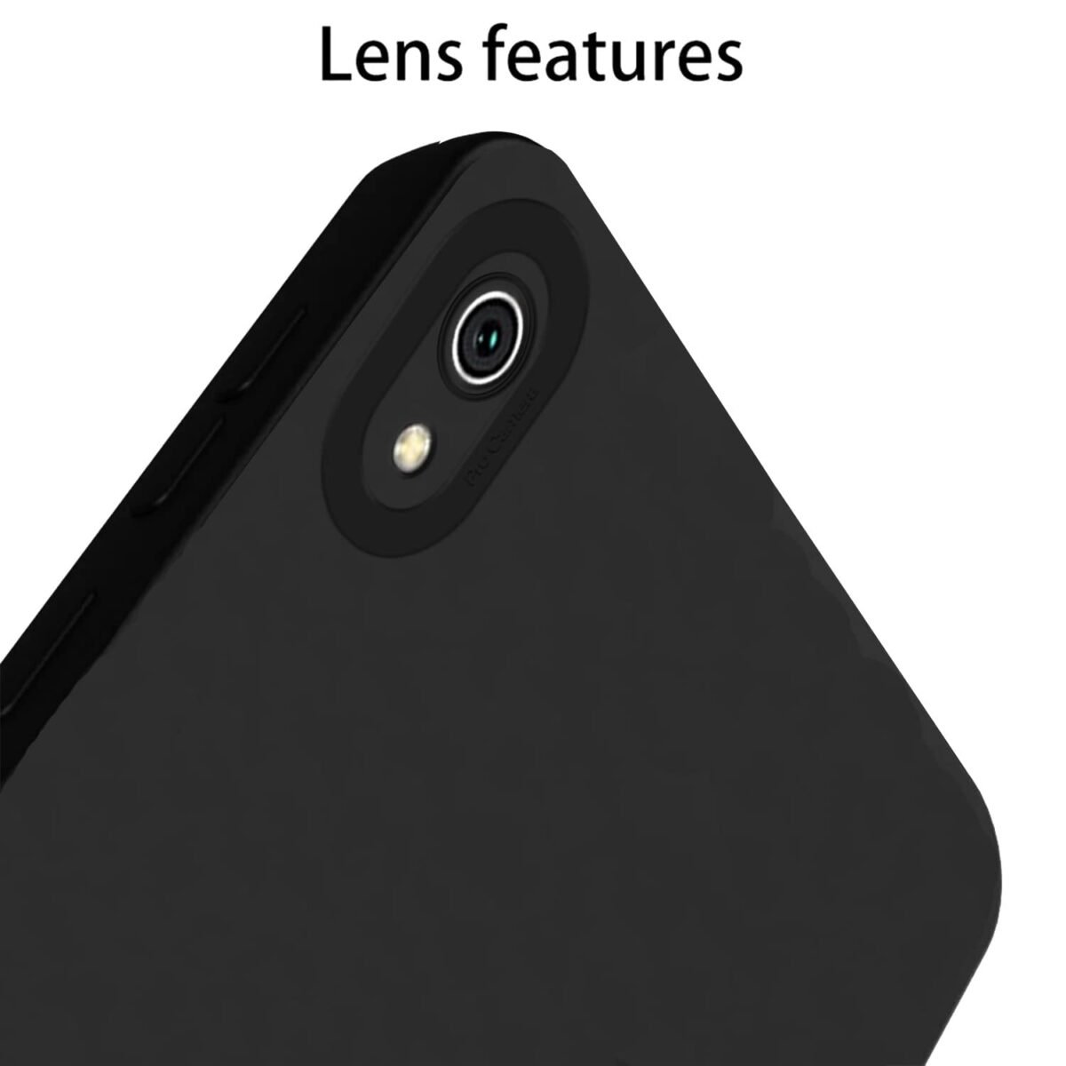 Mi Redmi 7A Back Cover Soft Matte Liquid Silicone TPU | Camera Protection | Shockproof Slim Back Case for Mi Redmi 7A (Black)