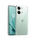 OnePlus Nord 3 5G Silicone Back Cover Case Transparent |  3-in-1 Combo (Camera Lens & Tempered Glass)