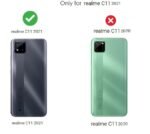 Silicone Rubber Case Case Back Cover for Realme C11 2021 - Black