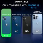 Case for iPhone 13 Silicone Case Clear Transparent Shockproof Scratch Resistant Protective Phone Soft Silicone Slim Cover for iPhone 13 (Transparent)