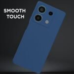Redmi Note 13 5G Back Cover Camera Protection Shockproof Soft Matte Silicone Back Case for Redmi Note 13 5G (Blue)