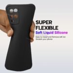 Silicone Soft Back Cover Case for Oppo A54 4G (Silicone Black)
