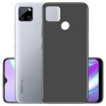 Soft Silicon TPU Back Cover for Realme C12 (Black)