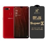 Premium Edge to Edge Super X Tempered Glass Screen Protector for Oppo A5 2020 -(black) Pack of 2