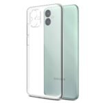 Back Cover Case for Samsung Galaxy M04 (Shockproof Clear Soft TPU Case | Camera Protection Bump | Cushioned Edges | Transparent)