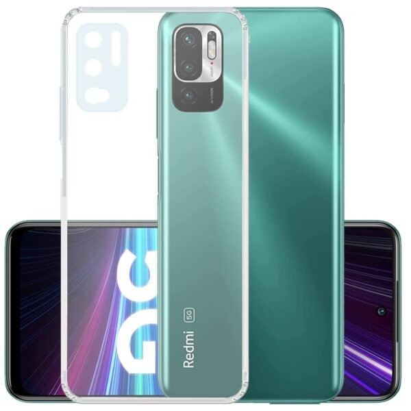 Transparent Soft Silicon Back Cover for Redmi Note 10T 5G (Transparent Ultra Clear Case | Slim & Protective Design | Camera Protection)