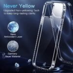 Case for iPhone 13 Silicone Case Clear Transparent Shockproof Scratch Resistant Protective Phone Soft Silicone Slim Cover for iPhone 13 (Transparent)