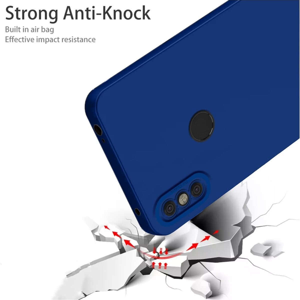 Mi Redmi Note 6 Pro Back Cover Soft Matte Liquid Silicone TPU | Camera Protection | Shockproof Slim Back Case for Mi Redmi Note 6 Pro (Blue)
