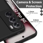 Back Cover for Oppo Reno 12 Pro 5G | Matte Soft Silicon Flexible | Camera Bump Protection | All Side Shock Proof Rubberised Back Case Cover for Reno 12 Pro 5G (Blue)