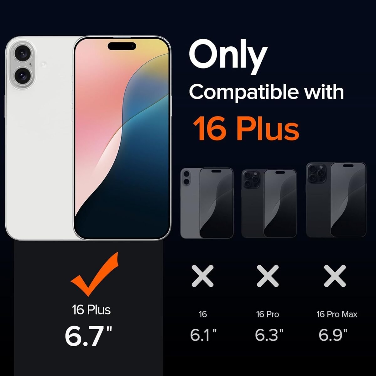 iPhone 16 Plus Premium Transparent Hybrid Soft Slim Dust Proof Back Case Cover with Camera Protection (Transparent)