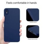 Mi Redmi 9A / 9i / 9A Sport Back Cover Soft Matte Liquid Silicone TPU | Camera Protection | Shockproof Slim Back Case for Mi Redmi 9A / 9i / 9A Sport (Blue)