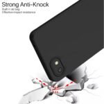 Mi Redmi 6A Back Cover Soft Matte Liquid Silicone TPU | Camera Protection | Shockproof Slim Back Case for Mi Redmi 6A (Black)
