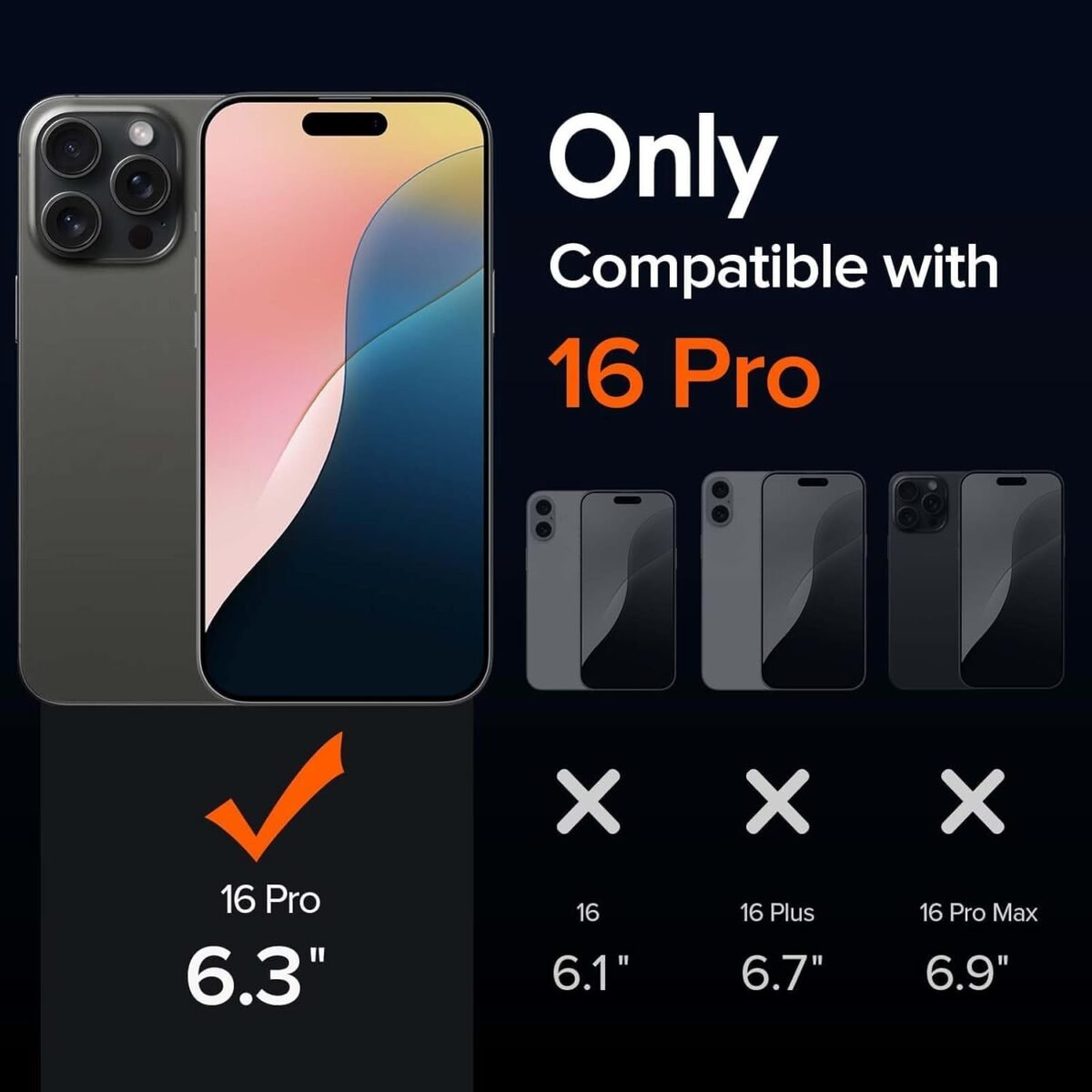 iPhone 16 Pro (2024) Premium Transparent Hybrid Soft Slim Dust Proof Back Case Cover with Camera Protection (Transparent)