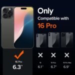 iPhone 16 Pro (2024) Premium Transparent Hybrid Soft Slim Dust Proof Back Case Cover with Camera Protection (Transparent)