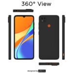 Mi Redmi 10A / Redmi 9 / Redmi 9C / 9 Activ/Poco C31 Back Cover Soft Matte Liquid Silicone TPU | Camera Protection | Shockproof Slim Back Case (Black)