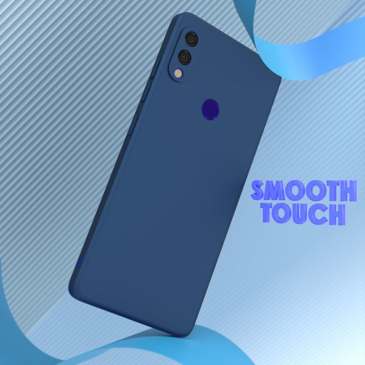 Mi Redmi Note 7 / Note 7 Pro/Note 7s Back Cover Soft Matte Liquid Silicone TPU | Camera Protection | Shockproof Slim Back Case (Blue)