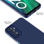 Samsung Galaxy F23 5G Back Cover Soft Matte Liquid Silicone TPU | Camera Protection | Shockproof Slim Back Case for Samsung Galaxy F23 5G (Blue)
