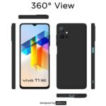 Vivo T1 5G / Vivo Y75 5G / iQOO Z6 5G Back Cover Soft Matte Liquid Silicone | Camera Protection (Silicone Black)