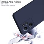 Back Cover for Mi Redmi 12 4G | Full Camera Protection | Liquid Silicon Case | Flexible Bumper Case for Mi Redmi 12 4G (Deep Blue)