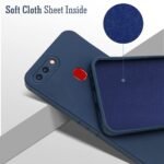 Back Cover Case for Oppo A5 | Oppo A5s (Matte Finish Silicone with Inside Fiber Cloth |Blue)