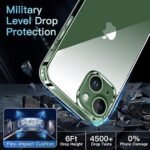 Case for iPhone 13 Silicone Case Clear Transparent Shockproof Scratch Resistant Protective Phone Soft Silicone Slim Cover for iPhone 13 (Transparent)