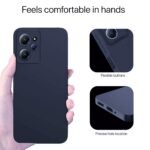 Back Cover for Mi Redmi 12 4G | Full Camera Protection | Liquid Silicon Case | Flexible Bumper Case for Mi Redmi 12 4G (Deep Blue)
