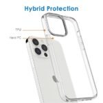 JBL Case for iPhone 13 Pro Silicone Case Clear Transparent Shockproof Scratch Resistant Protective Phone Soft Silicone Slim Cover for iPhone 13 Pro (Transparent)