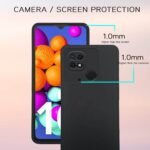 Mi Redmi 10 / Redmi 10 Power Back Cover Soft Matte Liquid Silicone TPU | Camera Protection | Shockproof Slim Back Case for Mi Redmi 10 / Redmi 10 Power (Black)