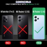 Back Cover for Mi Redmi 12 4G | Full Camera Protection | Liquid Silicon Case | Flexible Bumper Case for Mi Redmi 12 4G (Deep Blue)
