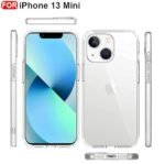 Case for iPhone 13 Mini Case Clear Transparent Shockproof Protective Phone (Transparent)