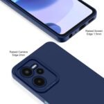 Realme C35 Back Cover Soft Matte Liquid Silicone TPU | Camera Protection | Shockproof Slim Back Case for Realme C35 (Blue)