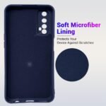 Silicone Soft Back Cover Case for Realme 7 / Narzo 30 4G / Narzo 20 Pro (Silicone Blue)