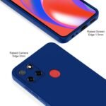 Realme Narzo 30A / 20 / Realme C25s / Realme C25 Back Cover Soft Matte Liquid Silicone TPU | Camera Protection | Shockproof Slim Back Case (Blue)