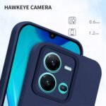 Vivo V25 5G Back Cover Soft Matte Liquid Silicone TPU | Camera Protection | Shockproof Slim Back Case for Vivo V25 5G (Black)