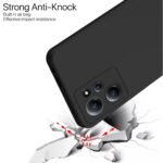 Back Cover for Mi Redmi 12 4G | Full Camera Protection | Liquid Silicon Case | Flexible Bumper Case for Mi Redmi 12 4G (Black)
