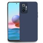 Redmi Note 10 Pro/Note 10 Pro Max Back Cover | Camera Bump Protection & Ultra Slim | Matte Soft Silicon Shock Proof Rubberised Back Case Cover (Blue)