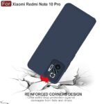 Redmi Note 10 Pro/Note 10 Pro Max Back Cover | Camera Bump Protection & Ultra Slim | Matte Soft Silicon Shock Proof Rubberised Back Case Cover (Blue)