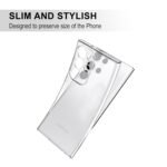 Samsung Galaxy S23 Ultra Clear Case | Soft Flexible Slim-Fit | Full Body 360 Protection Shock Proof TPU Back Cover (Transparent)
