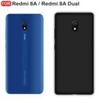 Redmi 8A / 8A Dual Back Cover | Camera Bump Protection & Ultra Slim | Matte Soft Silicon Shock Proof Rubberised Back Case Cover (Black)