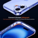 iPhone 16 Back Case Cover | Ultra Hybrid Transparent Camera and Drop Protection Back Case Cover (Transparent)