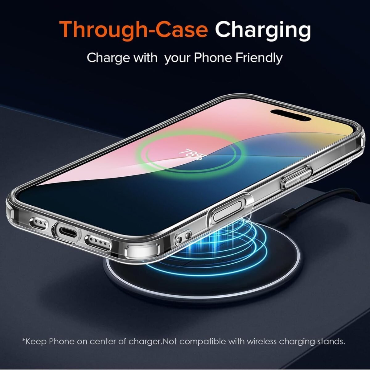 iPhone 16 Pro (2024) Premium Transparent Hybrid Soft Slim Dust Proof Back Case Cover with Camera Protection (Transparent)